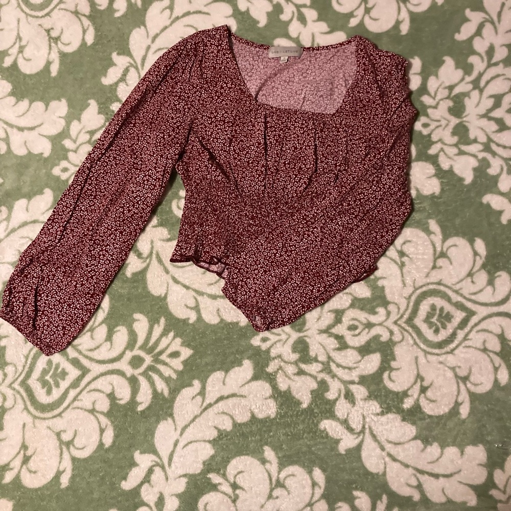 Live And Let Live Floral Long Sleeve Top